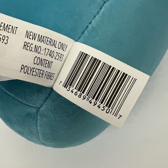 NWT Kellytoy Squishmallows 8” Sealife Squad Blue Misko the Water Bear Plush Toy - Picture 8 of 9